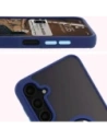 Wholesale Bizon Case Hybrid Ring Samsung Galaxy A16 4G/5G smoky with a navy blue frame - BIZ6675 - {ean13} - Hurt