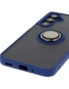Wholesale Bizon Case Hybrid Ring Samsung Galaxy A16 4G/5G smoky with a navy blue frame - BIZ6675 - {ean13} - Hurt
