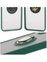 Wholesale Bizon Case Hybrid Ring Samsung Galaxy A16 4G/5G smoky with a dark green frame - BIZ6676 - {ean13} - Hurt