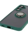 Wholesale Bizon Case Hybrid Ring Samsung Galaxy A16 4G/5G smoky with a dark green frame - BIZ6676 - {ean13} - Hurt