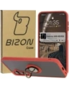 Wholesale Bizon Case Hybrid Ring Samsung Galaxy A16 4G/5G smoky with a red frame - BIZ6677 - {ean13} - Hurt