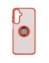 Wholesale Bizon Case Hybrid Ring Samsung Galaxy A16 4G/5G smoky with a red frame - BIZ6677 - {ean13} - Hurt