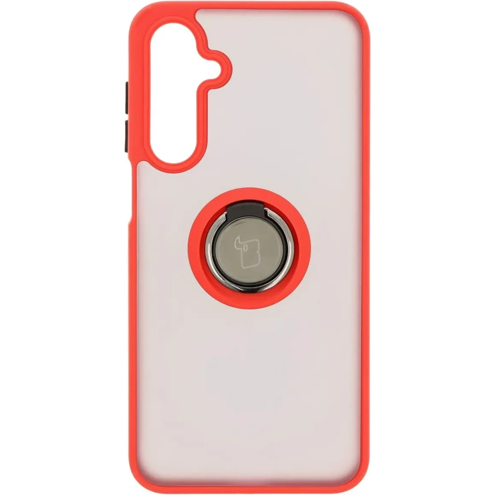 Wholesale Bizon Case Hybrid Ring Samsung Galaxy A16 4G/5G smoky with a red frame - BIZ6677 - {ean13} - Hurt