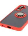 Wholesale Bizon Case Hybrid Ring Samsung Galaxy A16 4G/5G smoky with a red frame - BIZ6677 - {ean13} - Hurt