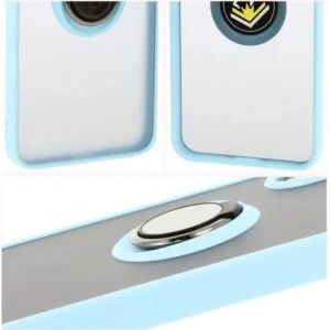 Wholesale Bizon Case Hybrid Ring Samsung Galaxy A16 4G/5G smoky with a light blue frame - BIZ6678 - {ean13} - Hurt