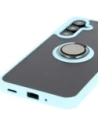 Wholesale Bizon Case Hybrid Ring Samsung Galaxy A16 4G/5G smoky with a light blue frame - BIZ6678 - {ean13} - Hurt