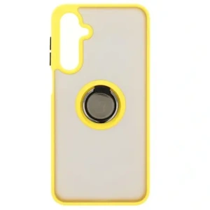 Wholesale Bizon Case Hybrid Ring Samsung Galaxy A16 4G/5G smoky with a yellow frame - BIZ6679 - {ean13} - Hurt