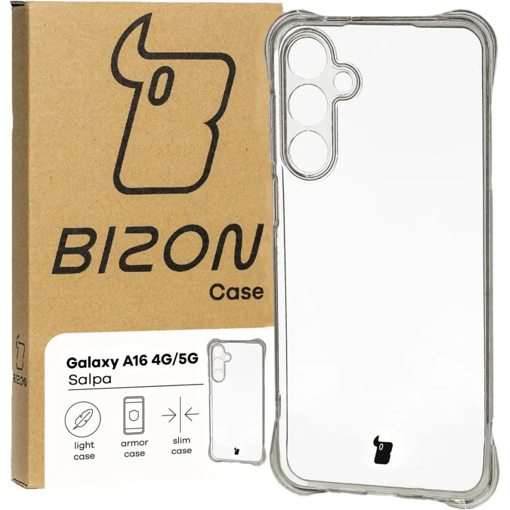 Hurtownia GSM - Elastické pouzdro Bizon Case Salpa pro Samsung Galaxy A16 4G/5G průhledné - BIZ6681 - {ean13} - Hurt