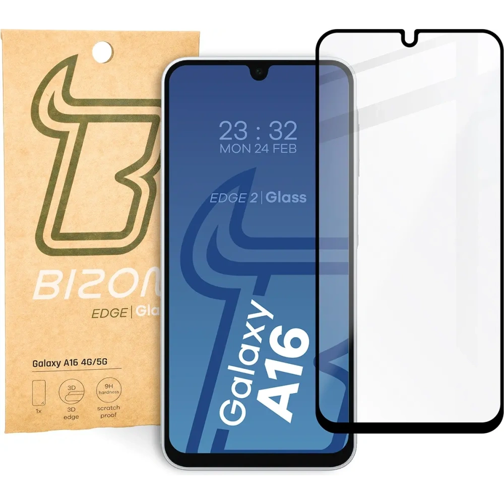 Hurtownia GSM - Szkło hartowane Bizon Glass Edge 2 do Samsung Galaxy A16 4G/5G czarna ramka - BIZ6682 - {ean13} - Hurt