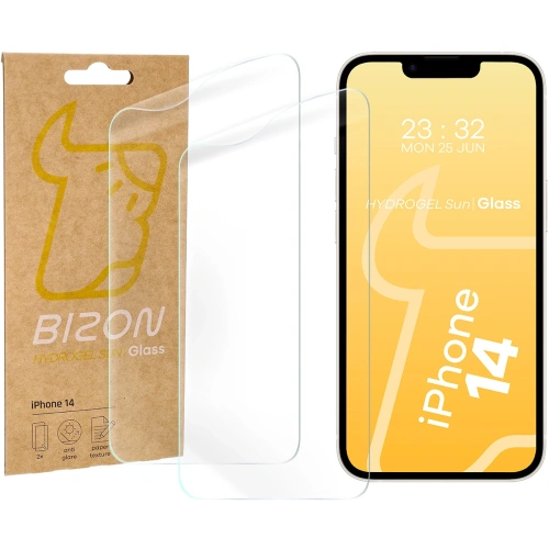 Folia matowa Bizon Glass Hydrogel Sun do Apple iPhone 14 [2 PACK]