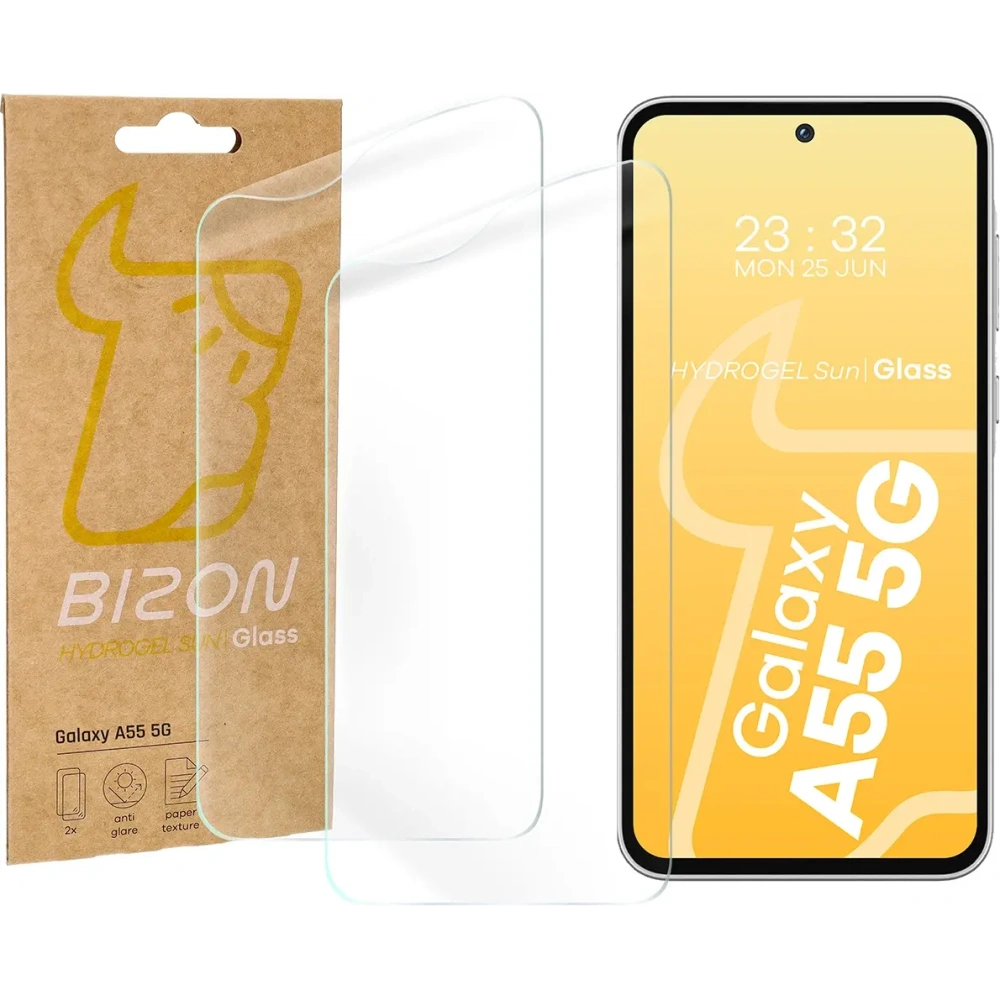 Hurtownia GSM - Fólie matná Bizon Glass Hydrogel Sun do Samsung Galaxy A55 5G [2 PACK] - BIZ6685 - {ean13} - Hurt