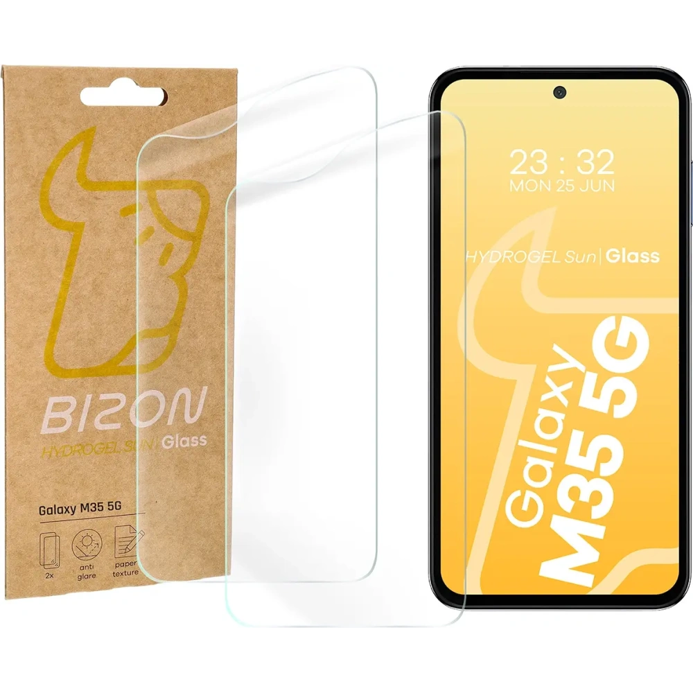 Wholesale Bizon Glass Hydrogel Sun Samsung Galaxy M35 5G [2 PACK] - BIZ6686 - {ean13} - Hurt