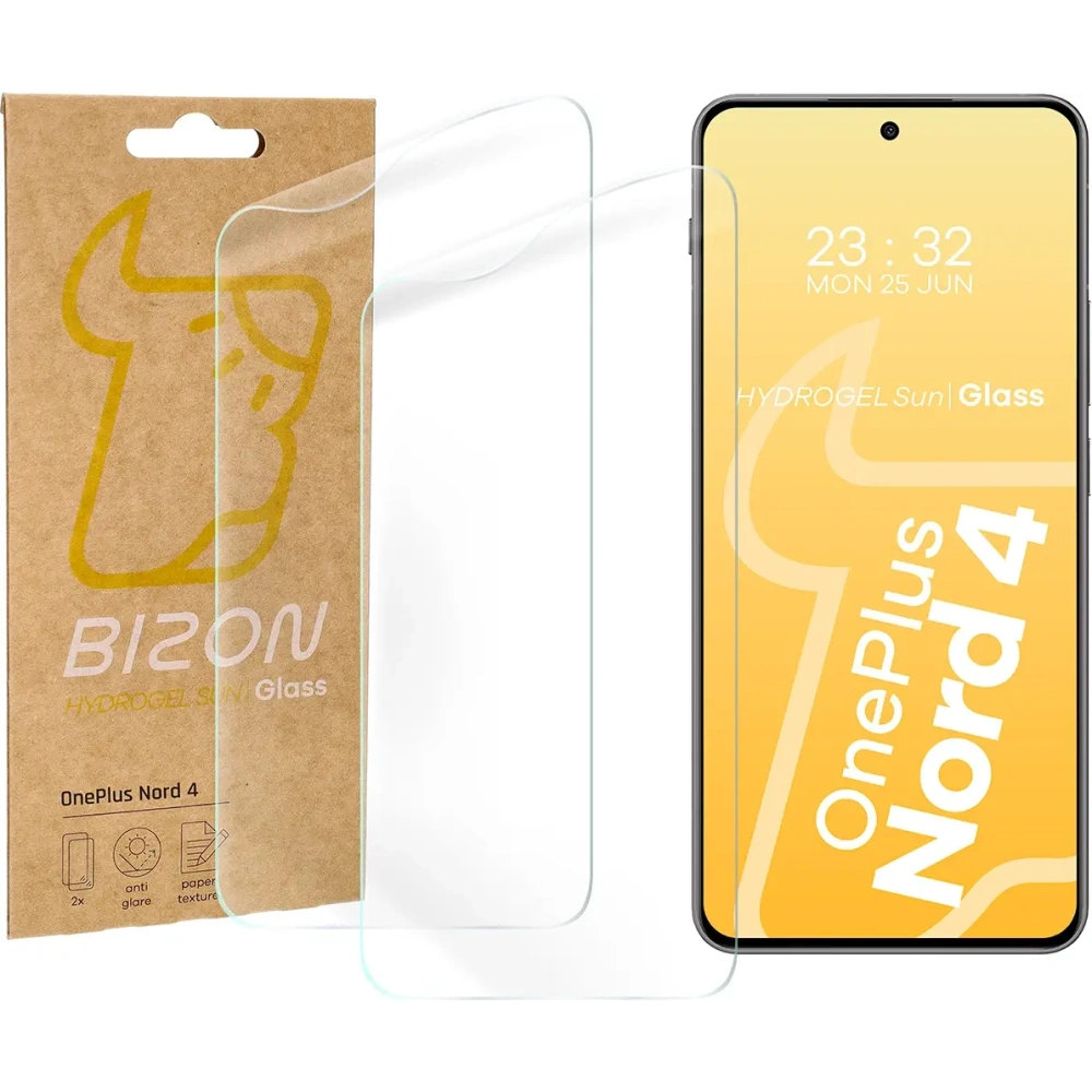 Hurtownia GSM - Bizon Glass Hydrogel Nap OnePlus Nord 4 [2 PACK] - BIZ6688 - {ean13} - Hurt