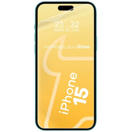 Folia matowa Bizon Glass Hydrogel Sun do Apple iPhone 15 [2 PACK]