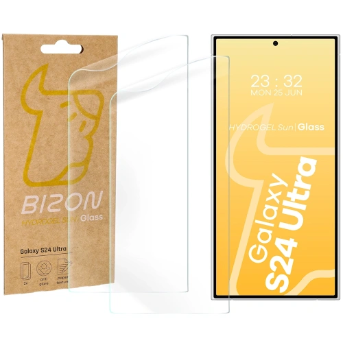 Folia matowa Bizon Glass Hydrogel Sun do Samsung Galaxy S24 Ultra [2 PACK]