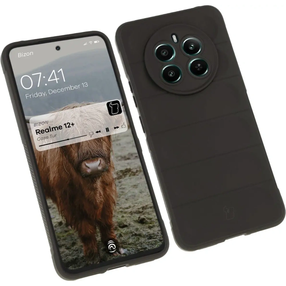 Hurtownia GSM - Bizon Case Tur Realme 12+ fekete - BIZ6697 - {ean13} - Hurt