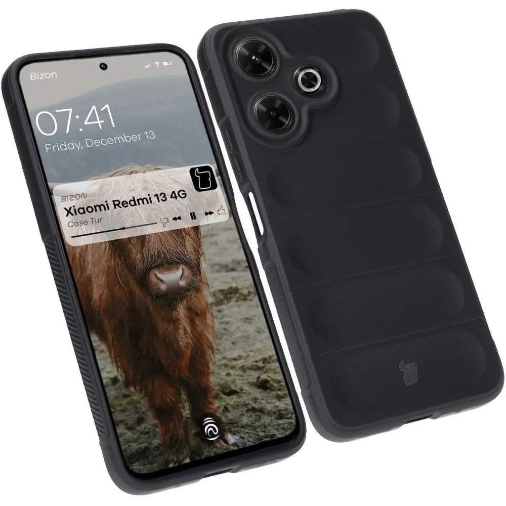 Hurtownia GSM - Pancerne etui Bizon Case Tur do Xiaomi Redmi 13 4G czarne - BIZ6698 - {ean13} - Hurt