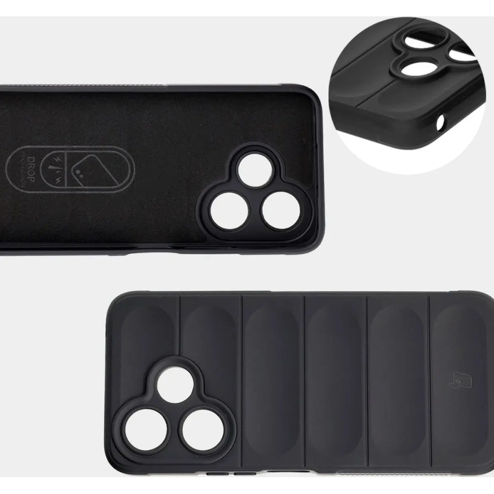 Hurtownia GSM - Pancerne etui Bizon Case Tur do Xiaomi Redmi 13 4G czarne - BIZ6698 - {ean13} - Hurt