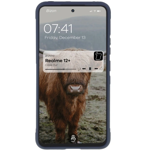 Pancerne etui Bizon Case Tur do Realme 12+ granatowe