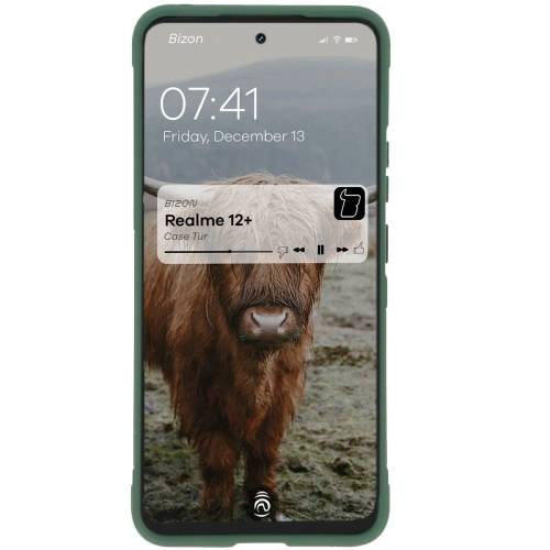 Pancerne etui Bizon Case Tur do Realme 12+ ciemnozielone