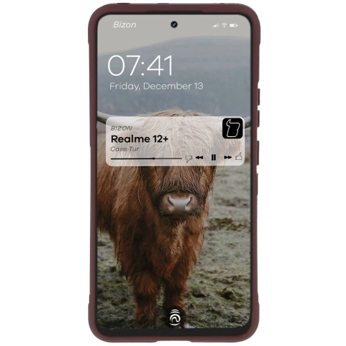 Pancerne etui Bizon Case Tur do Realme 12+ ciemnofioletowe