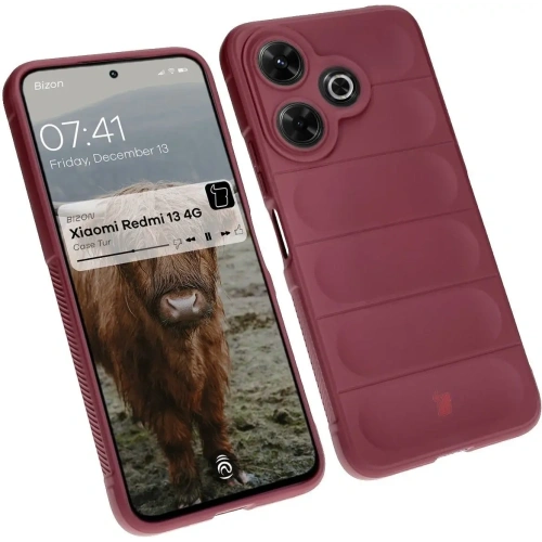 Pancerne etui Bizon Case Tur do Xiaomi Redmi 13 4G ciemnofioletowe