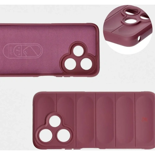 Pancerne etui Bizon Case Tur do Xiaomi Redmi 13 4G ciemnofioletowe