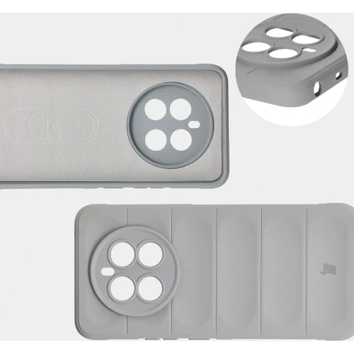 Pancerne etui Bizon Case Tur do Realme 12+ jasnoszare