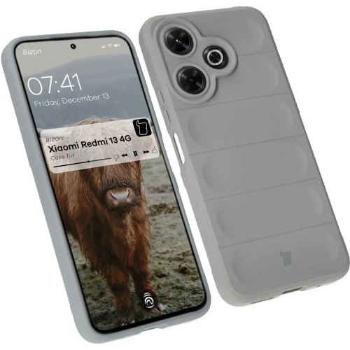 Pancerne etui Bizon Case Tur do Xiaomi Redmi 13 4G jasnoszare