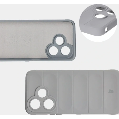 Pancerne etui Bizon Case Tur do Xiaomi Redmi 13 4G jasnoszare