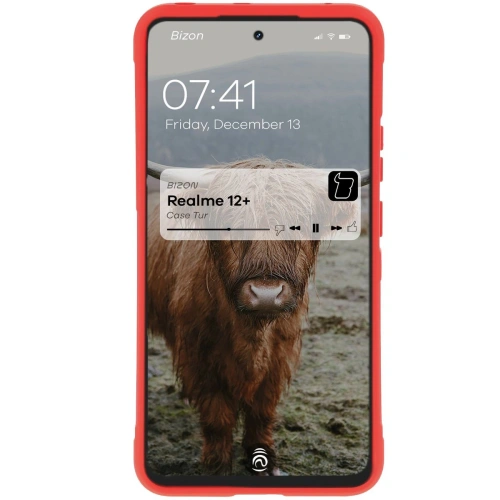 Pancerne etui Bizon Case Tur do Realme 12+ czerwone