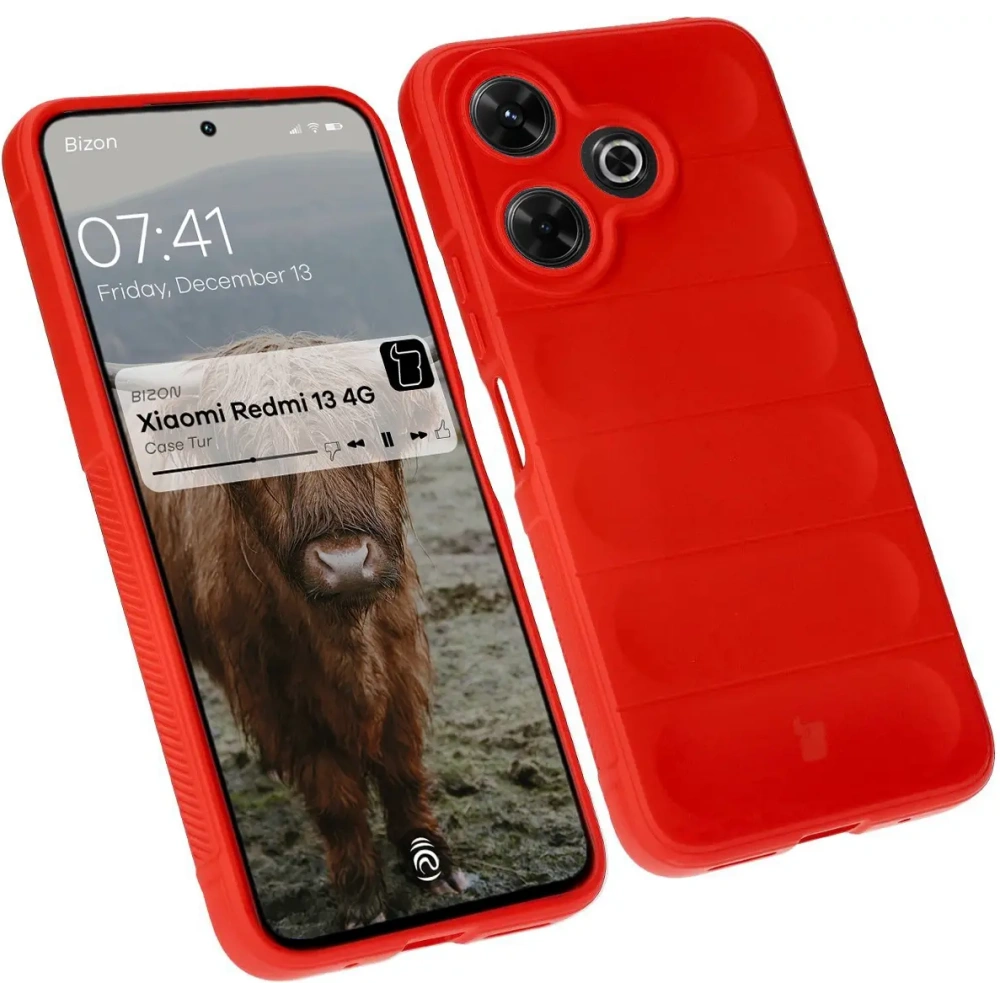Hurtownia GSM - Bizon Case Tur Xiaomi Redmi 13 4G roșu - BIZ6710 - {ean13} - Hurt