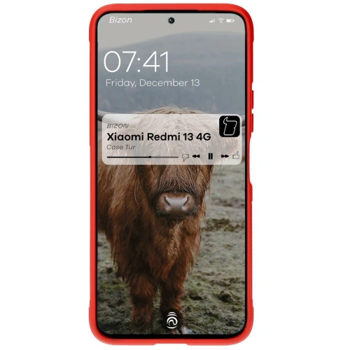 Pancerne etui Bizon Case Tur do Xiaomi Redmi 13 4G czerwone