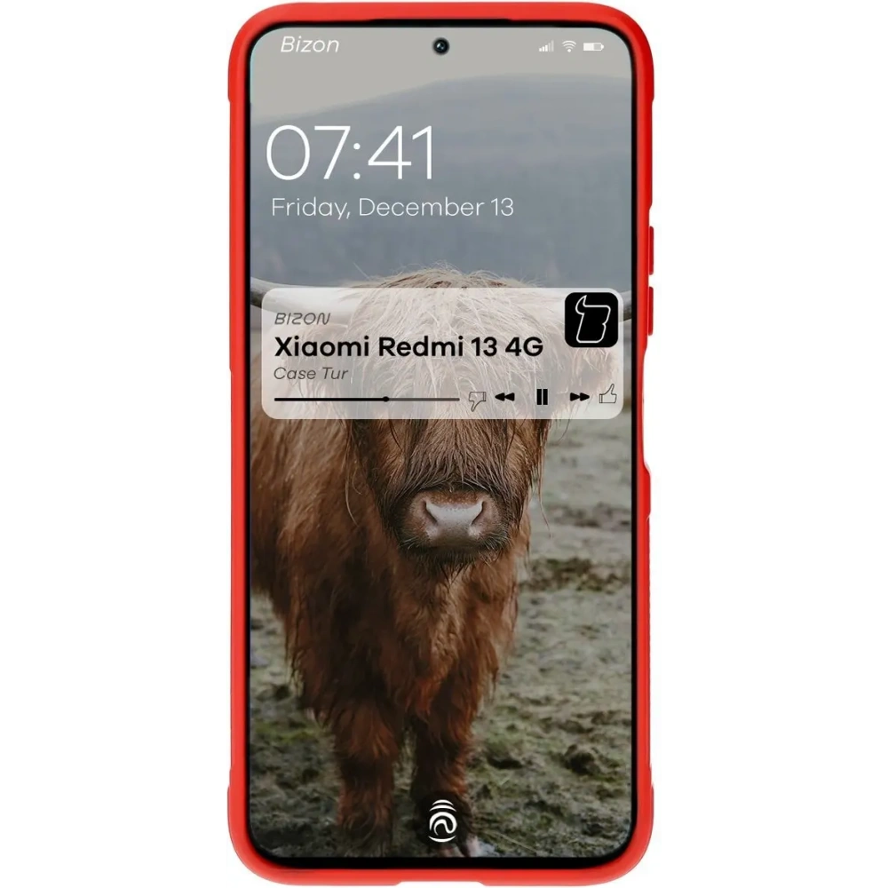 Hurtownia GSM - Bizon Case Tur Xiaomi Redmi 13 4G roșu - BIZ6710 - {ean13} - Hurt