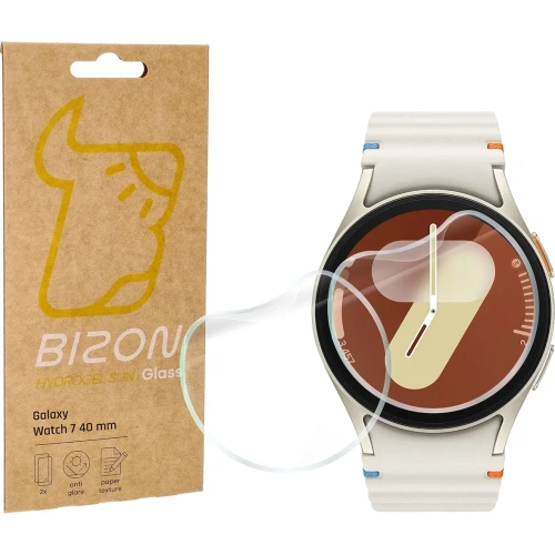 Folia matowa Bizon Glass Watch Hydrogel Sun do Samsung Galaxy Watch 7 40 mm [2 PACK]