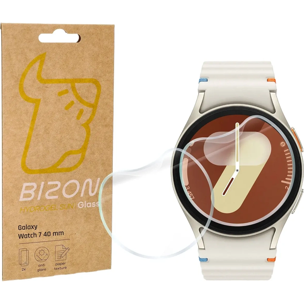 Hurtownia GSM - Bizon üveg óra hidrogel nap Samsung Galaxy Watch 7 40 mm [2 Csomag] - BIZ6711 - {ean13} - Hurt