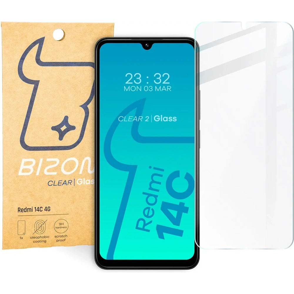 Hurtownia GSM - Bizon Glas Klar 2 Xiaomi Redmi 14C 4G / POCO C75 - BIZ6719 - {ean13} - Hurt