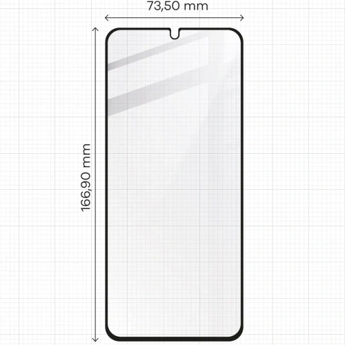 Szkło hartowane Bizon Glass Edge 2 do Xiaomi Redmi 14C 4G / POCO C75 czarna ramka