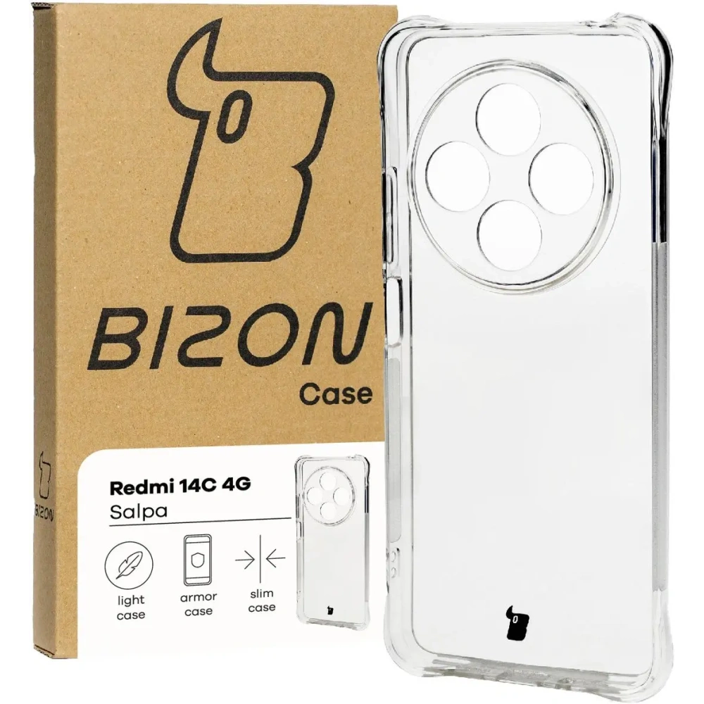 Wholesale Bizon Case Salpa Xiaomi Redmi 14C 4G / POCO C75 clear - BIZ6731 - {ean13} - Hurt