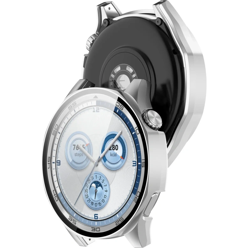 Hurtownia GSM - Bizon Case+Glass óra Huawei Watch GT 5 46 mm selyem ezüst - BIZ6738 - {ean13} - Hurt
