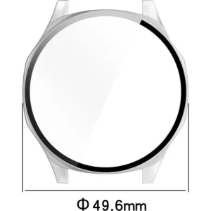 Hurtownia GSM - Bizon Case+Glass óra Huawei Watch GT 5 46 mm selyem ezüst - BIZ6738 - {ean13} - Hurt
