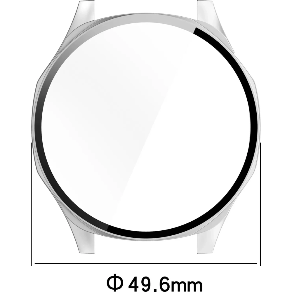 Hurtownia GSM - Bizon Case+Glass óra Huawei Watch GT 5 46 mm selyem ezüst - BIZ6738 - {ean13} - Hurt
