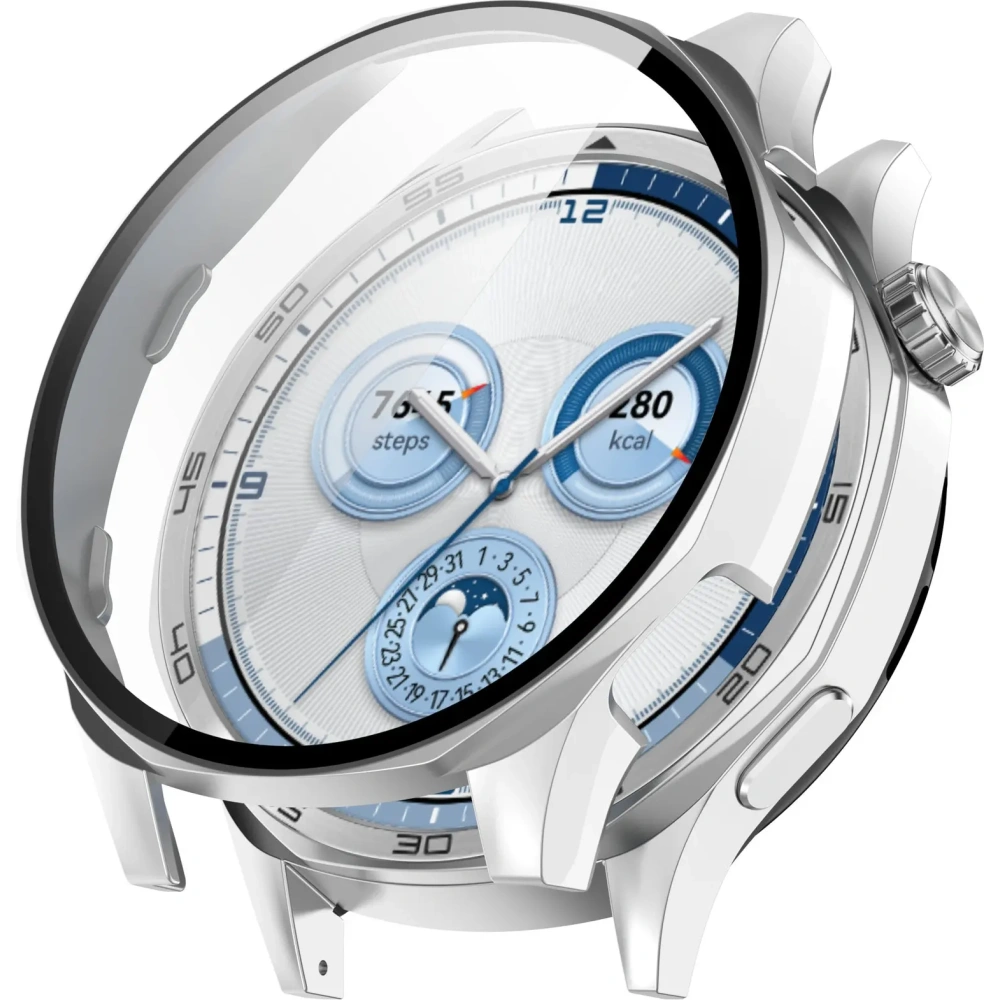 Hurtownia GSM - Bizon Case+Glass óra Huawei Watch GT 5 46 mm selyem ezüst - BIZ6738 - {ean13} - Hurt