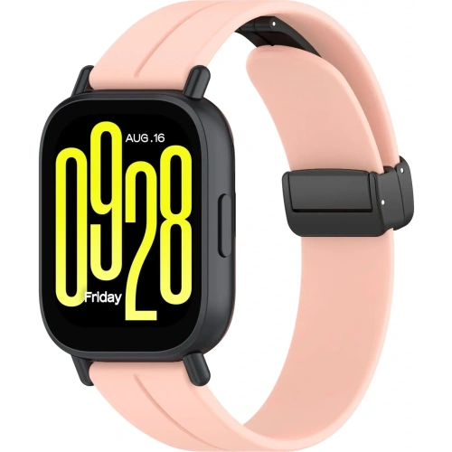 Silikonowy pasek Bizon Strap Watch Silicone 22 mm do smartwatcha różowy