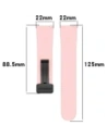 Hurtownia GSM - Silikonowy pasek Bizon Strap Watch Silicone 22 mm do smartwatcha różowy - BIZ6739 - {ean13} - Hurt