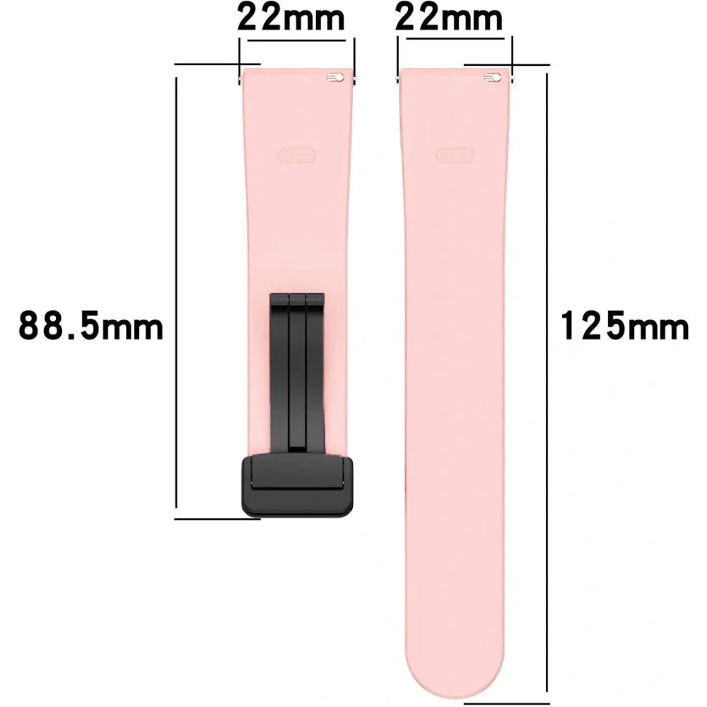 Hurtownia GSM - Silikonowy pasek Bizon Strap Watch Silicone 22 mm do smartwatcha różowy - BIZ6739 - {ean13} - Hurt