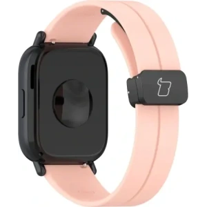 Silikonowy pasek Bizon Strap Watch Silicone 22 mm do smartwatcha różowy