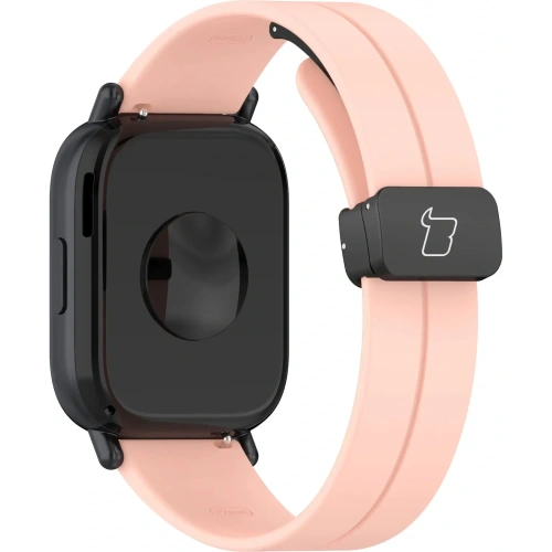 Silikonowy pasek Bizon Strap Watch Silicone 22 mm do smartwatcha różowy