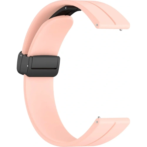 Silikonowy pasek Bizon Strap Watch Silicone 22 mm do smartwatcha różowy