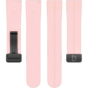 Silikonowy pasek Bizon Strap Watch Silicone 22 mm do smartwatcha różowy